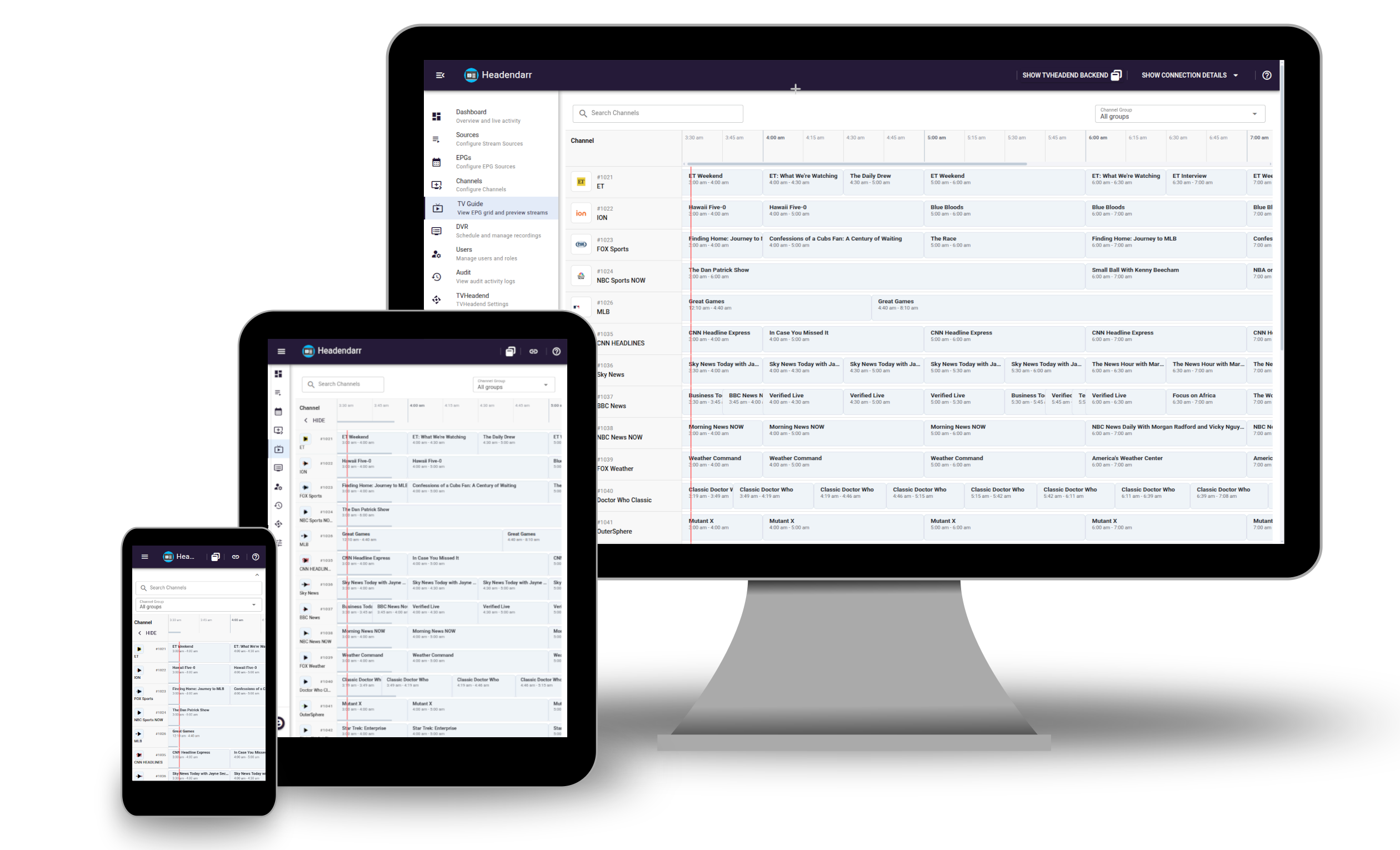 Responsive TV Guide UI